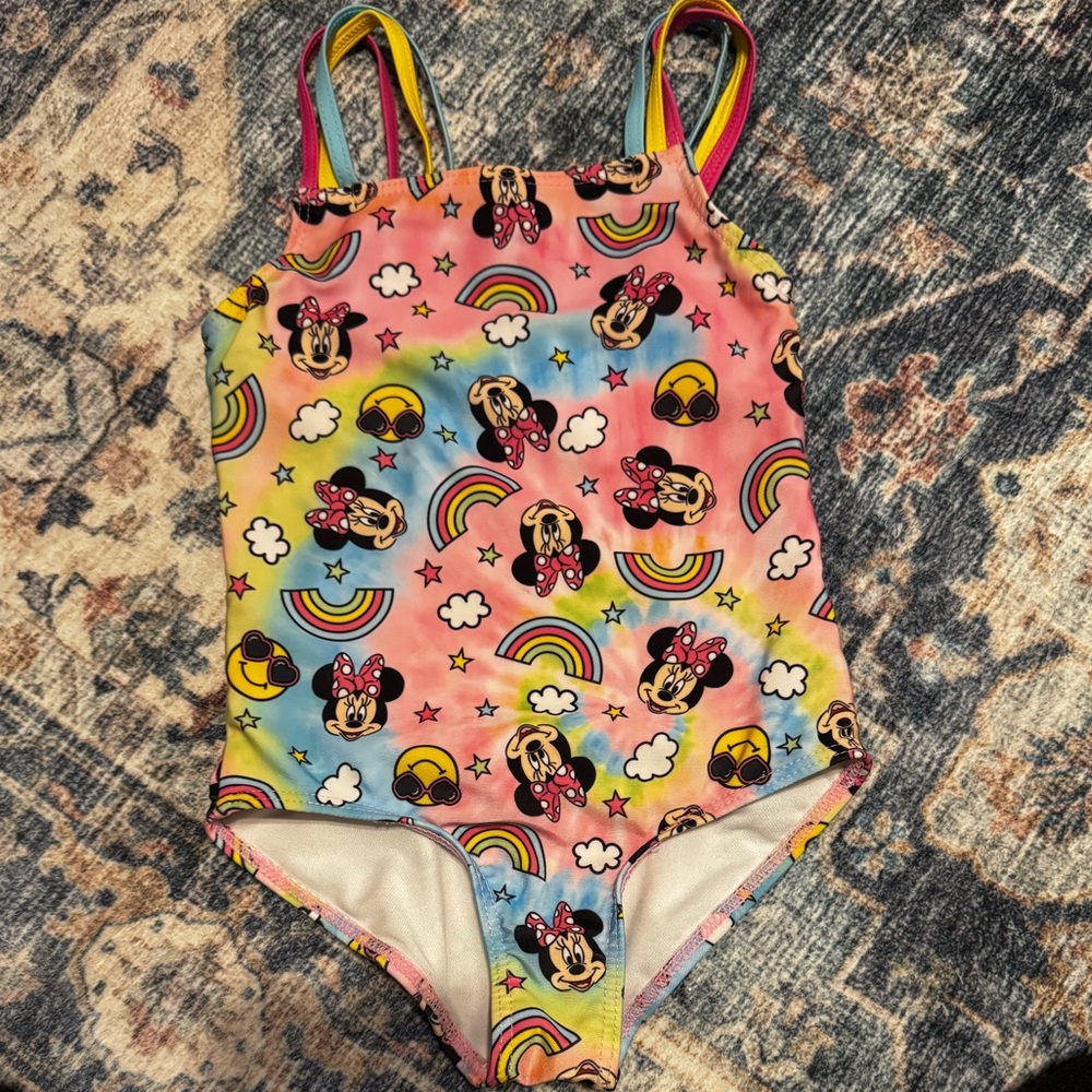 2/$10- Disney Kids Minnie Mouse One Piece Swimsuit